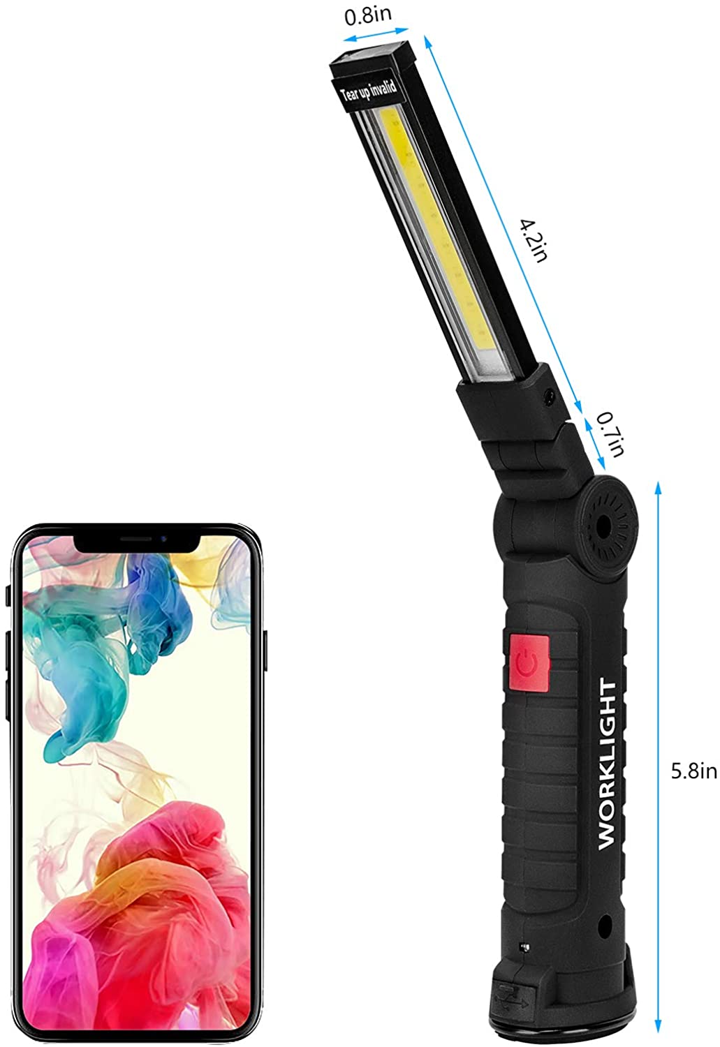 Lámpara Para Taller Recargable USB 360° 5 Modos De Iluminación