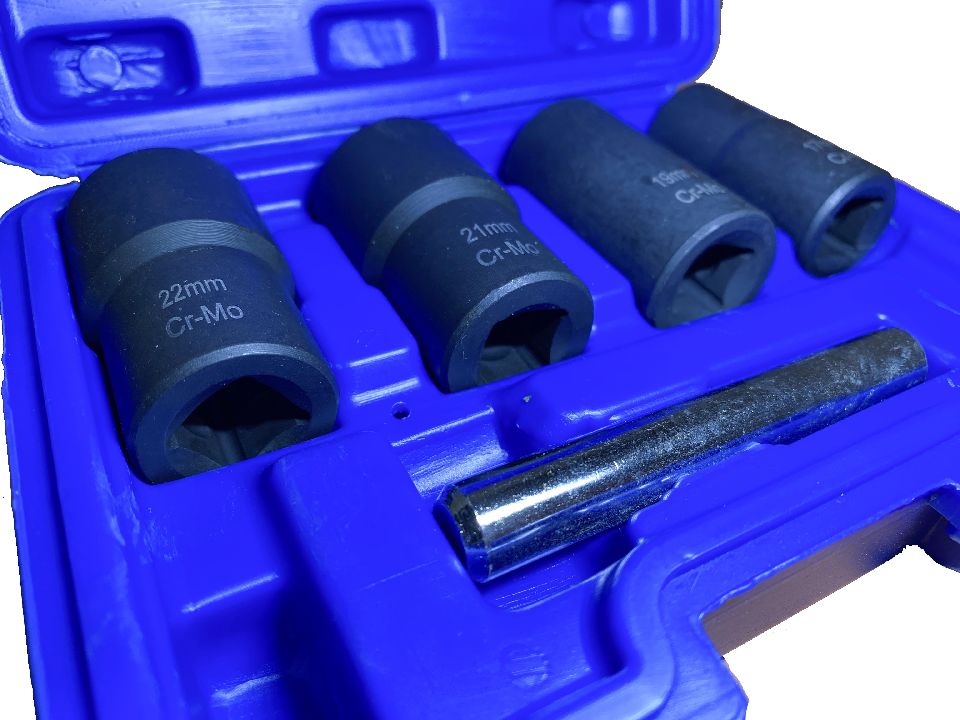 Kit Extractor Birlos Barridos 4 Piezas 17, 19, 21, y 22 MM