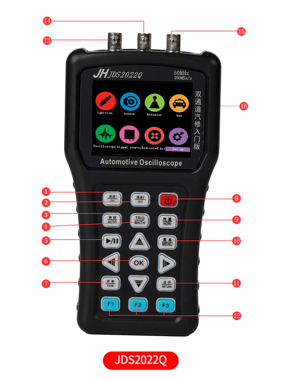 Mini Osciloscopio Digital Portatil Generador De Señal