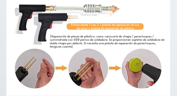 Spotter Digital + Pistola Reparación De Plástico 2en1